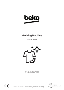 Manual BEKO WTX101486AI-IT Washing Machine