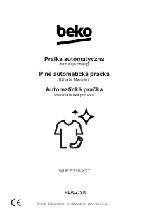 Manuál BEKO WUE 8726 XST Pračka