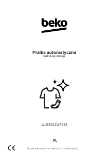 Instrukcja BEKO WUE6512WPBSE Pralka