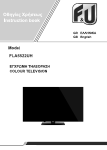 Handleiding F&U FLA5522UH LED televisie