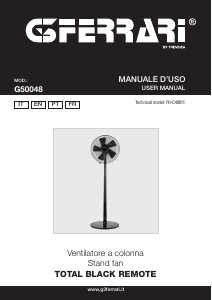 Manuale G3 Ferrari G50048 Total Black Remote Ventilatore