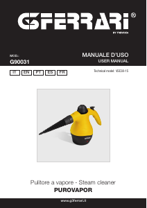 Manual de uso G3 Ferrari G90031 PuroVapor Limpiador de vapor