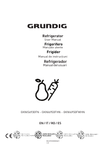 Наръчник Grundig GKNI 6950 FHN Хладилник-фризер