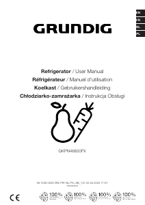 Manual Grundig GKPN 46821 X Fridge-Freezer