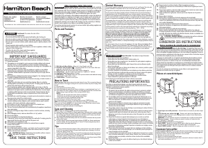 Manual de uso Hamilton Beach 22997 Tostador