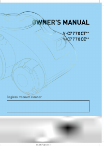 Manual LG V-C7770CEQR Vacuum Cleaner