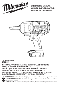 Manual de uso Milwaukee 2769-22R Llave de impacto