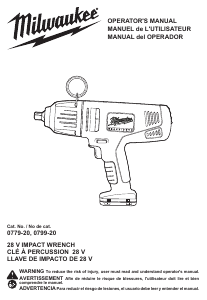 Handleiding Milwaukee 0779-22 Slagmoersleutel