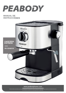 Manual de uso Peabody PE-CE4601IX Máquina de café espresso