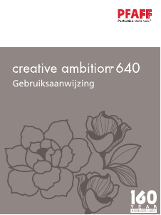 Bedienungsanleitung Pfaff creative ambition 640 Nähmaschine