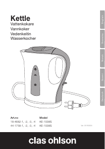 Bruksanvisning Clas Ohlson KE-1008S Vannkoker