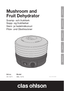 Manual Clas Ohlson SBL-1215 Food Dehydrator