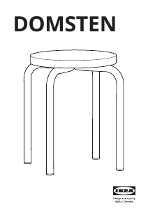 Mode d’emploi IKEA DOMSTEN Tabouret