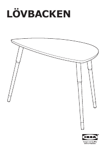Manuál IKEA LOVBACKEN Odkládací stolek