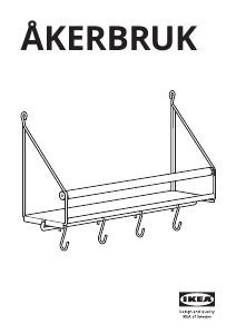 Bruksanvisning IKEA AKERBRUK Vägghylla