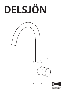 Használati útmutató IKEA DELSJON Csaptelep