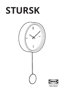 Mode d’emploi IKEA STURSK Horloge