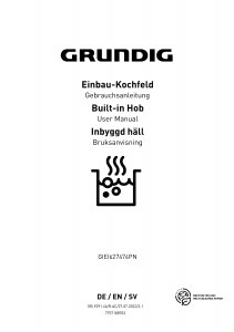 Bedienungsanleitung Grundig GIEI 627474 PN Kochfeld