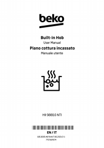 Manuale BEKO HII 98810 NTI Piano cottura