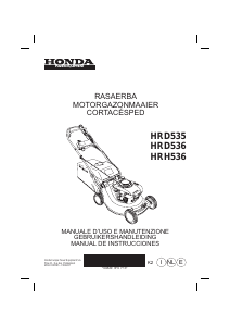 Manual de uso Honda HRD535 Cortacésped