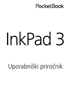 Priročnik PocketBook InkPad 3 E-bralnik