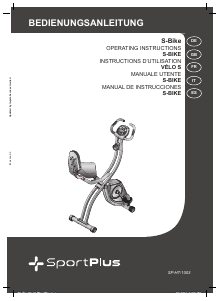 Manual Sportplus SP-HT-1003 Exercise Bike