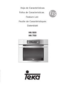 Manual Teka HK 500 Oven