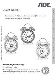 Manual ADE CK 1908 Alarm Clock