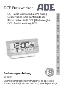 Manual ADE CK 1940 Alarm Clock