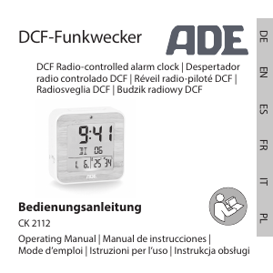 Manual de uso ADE CK 2112 Despertador