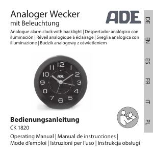 Manual de uso ADE CK 1820 Despertador