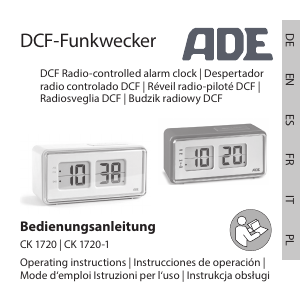 Manual de uso ADE CK 1720 Despertador