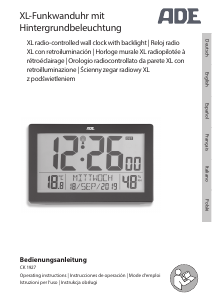 Manual ADE CK 1927 Clock