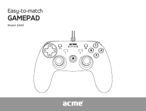 Manual Acme GA09 Game Controller