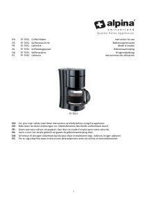 Manual de uso Alpina SF-7631 Máquina de café