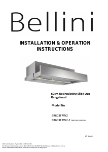 Manual Bellini BR603FRW2-F Cooker Hood