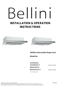 Manual Bellini BRA903SLX2-F Cooker Hood