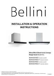 Manual Bellini BDRA903TBX2 Cooker Hood