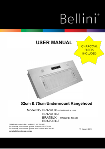 Manual Bellini BRA52UX Cooker Hood