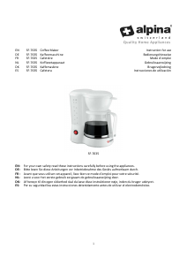 Manual de uso Alpina SF-7635 Máquina de café