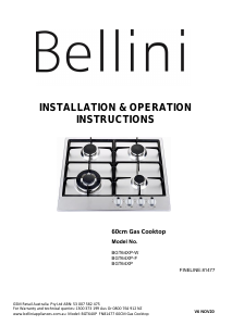 Manual Bellini BGT64XP Hob