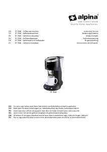 Mode d’emploi Alpina SF-7646 Cafetière