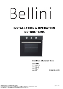 Handleiding Bellini BOA605P Oven