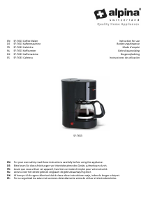 Manual de uso Alpina SF-7653 Máquina de café