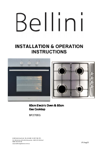 Manual Bellini BP270EG Range