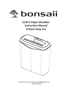 Manual Bonsaii S120C-C Paper Shredder