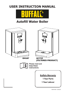 Handleiding Buffalo GH187 Waterdispenser