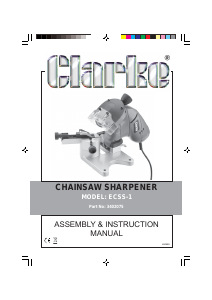 Manual Clarke ECSS-1 Chainsaw Chain Sharpener