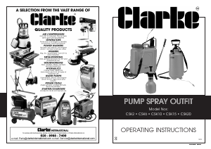 Manual Clarke CSK15 Garden Sprayer