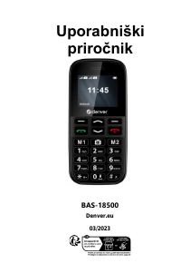 Priročnik Denver BAS-18500 Mobilni telefon